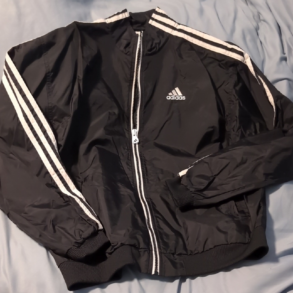 Adidas Men's Black Windbreaker